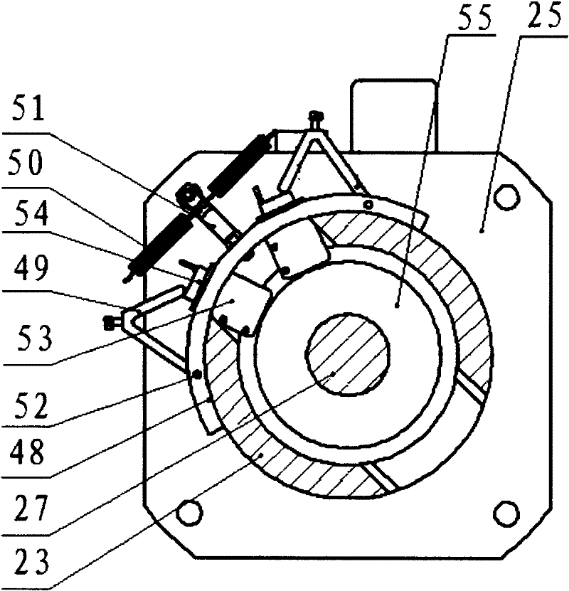 Horizontal type pay-off and take-up tension control mechanism