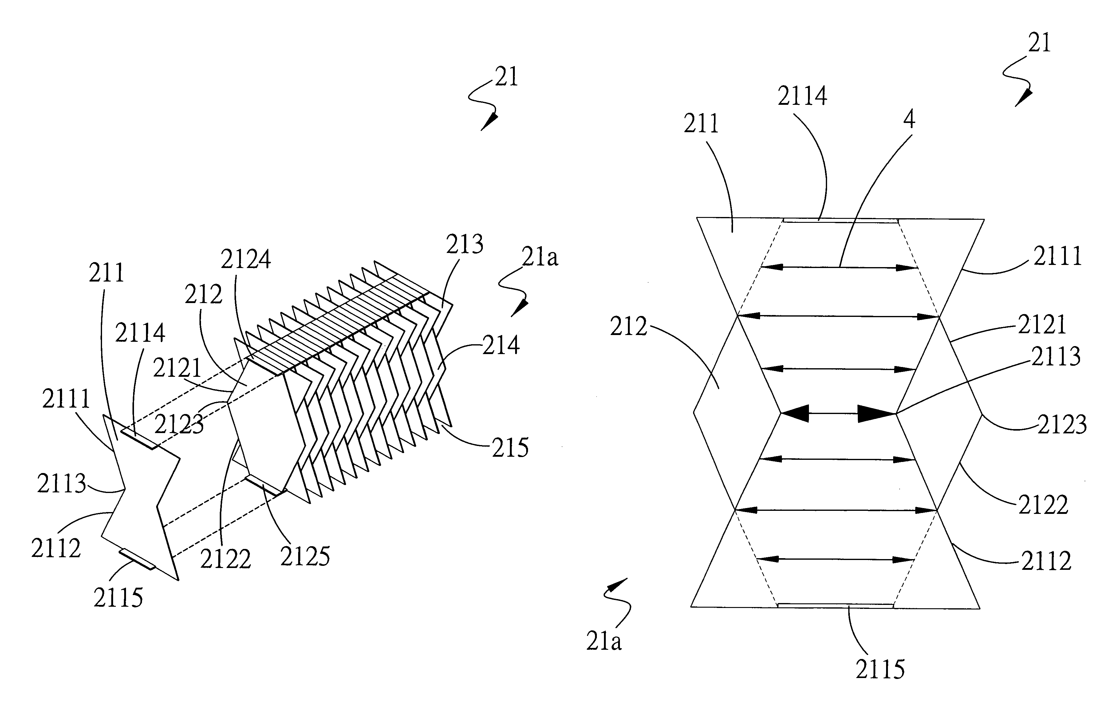 Heat radiating fin assembly and thermal module formed therefrom