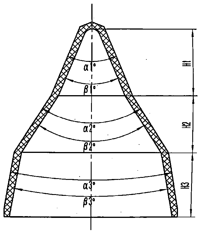 Shaped charge liner with large perforation diameter and deep penetration perforating charge and preparation method of shaped charge liner