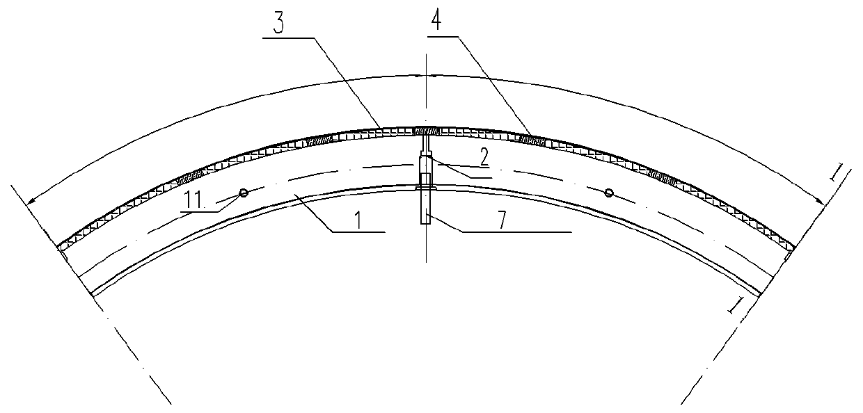 Segment lining grouting system and method based on outer-embedding-type channel and expandable bag