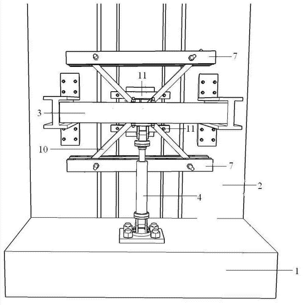 Loading device applicable to space specially-shaped column node test
