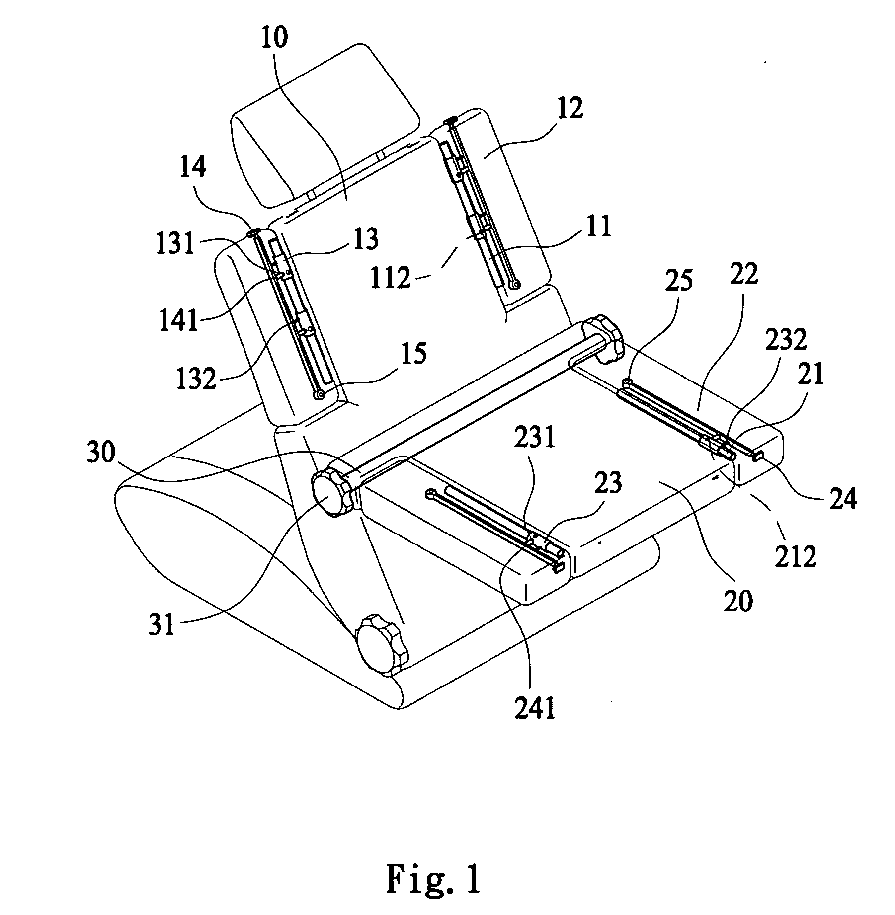 Backrest structure of foldable safety seat
