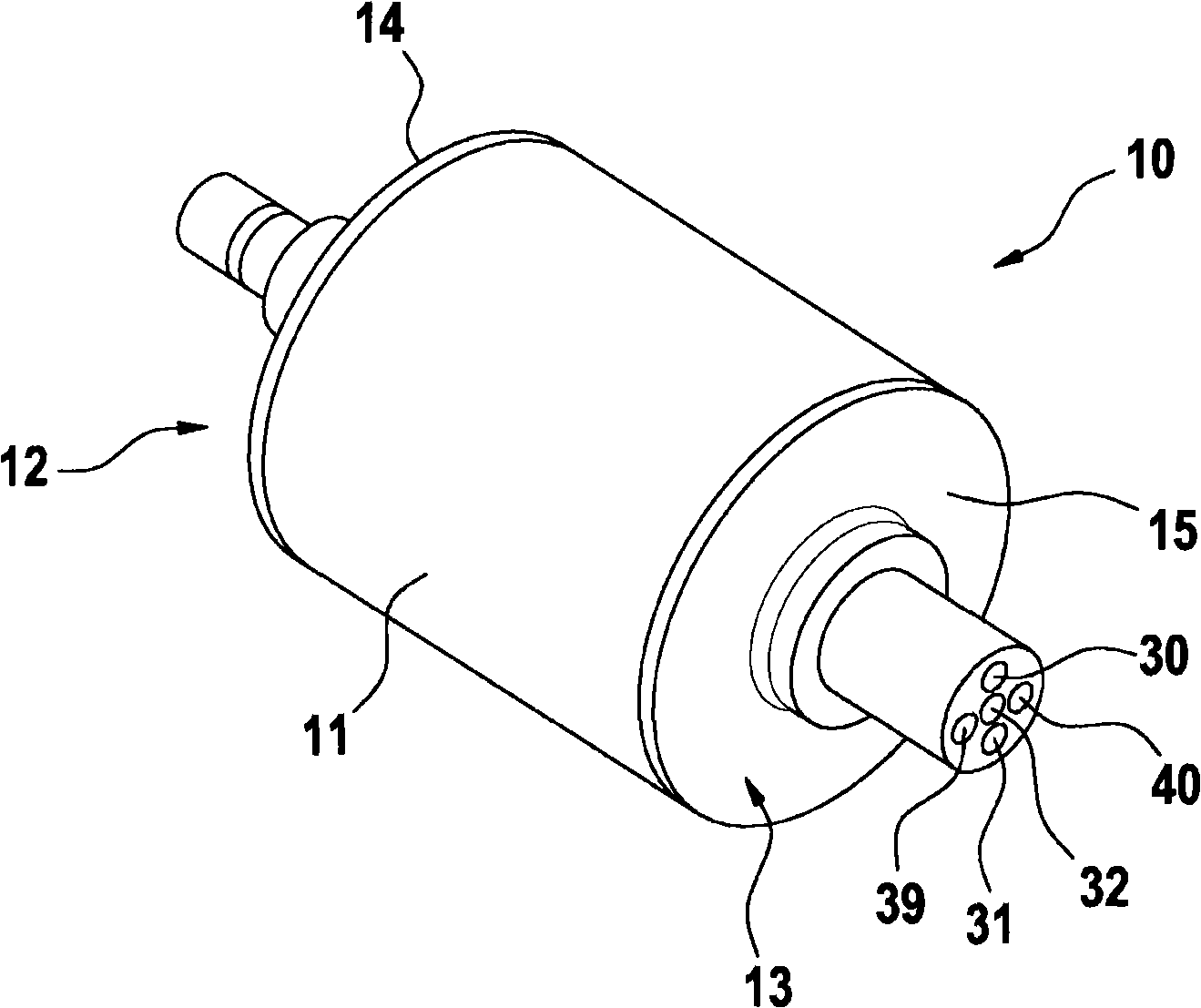 Roller for taking up and/or transferring glue in devices of the tobacco processing industry