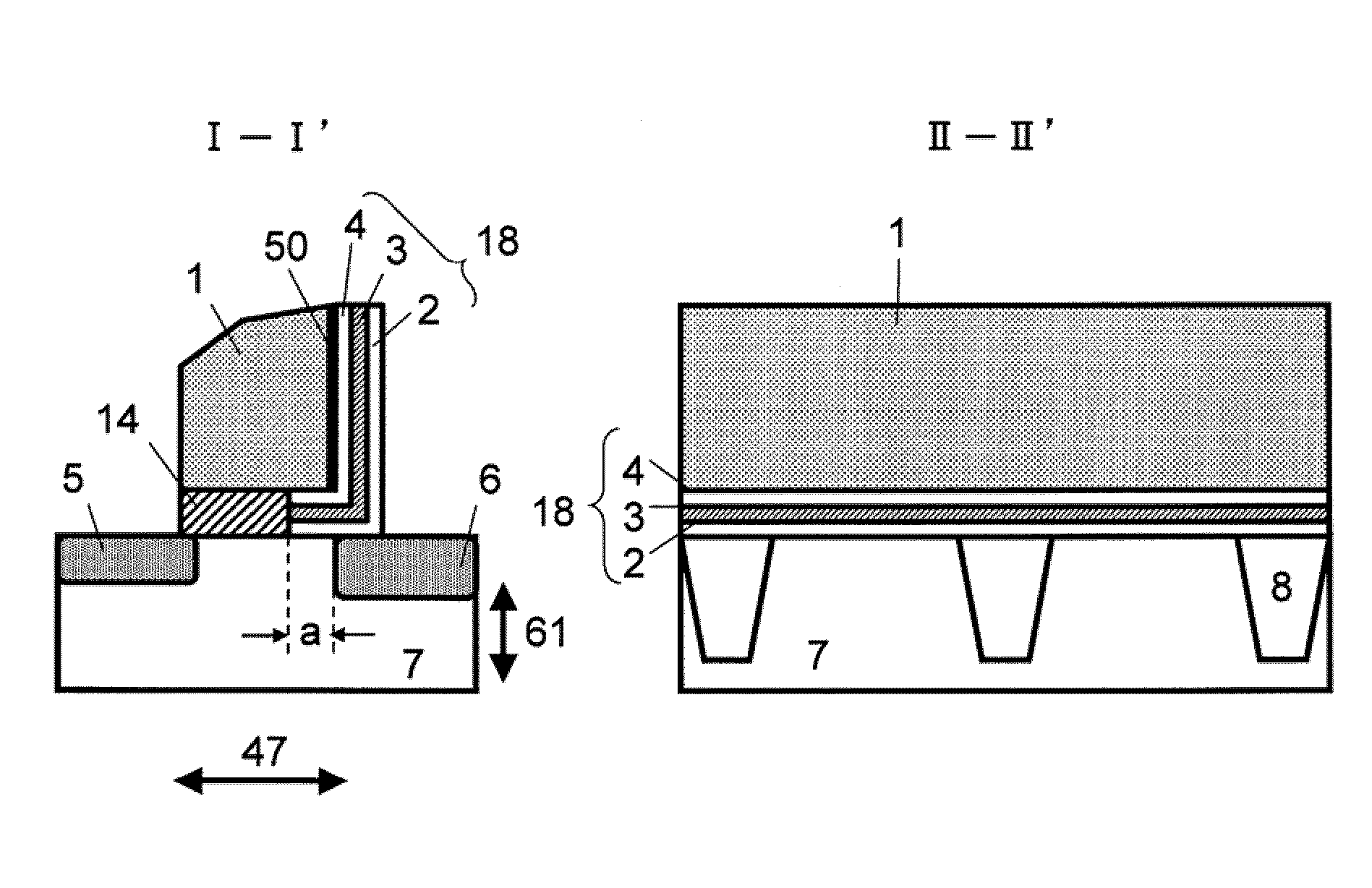 Nonvolatile storage device and method for manufacturing the same in which insulating film is located between first and second impurity diffusion regions but absent on first impurity diffusion region