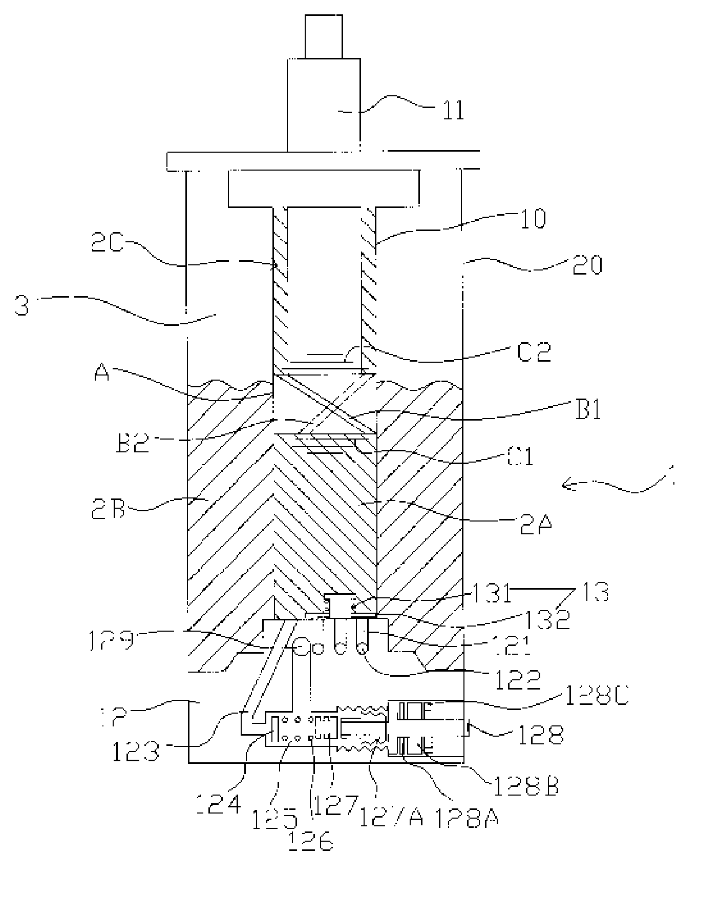 Shock absorber for a vehicle