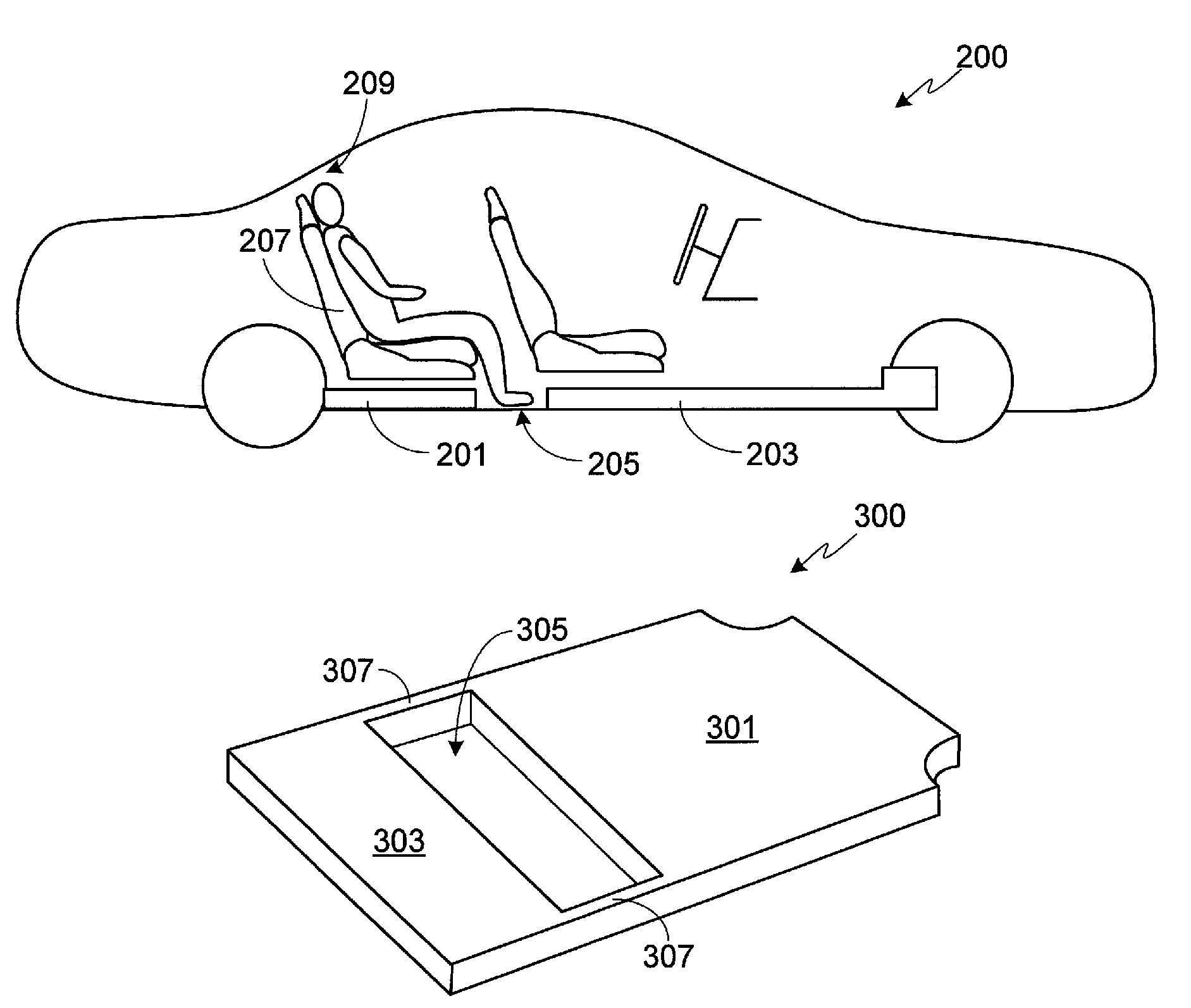 Segmented, undercarriage mounted EV battery pack