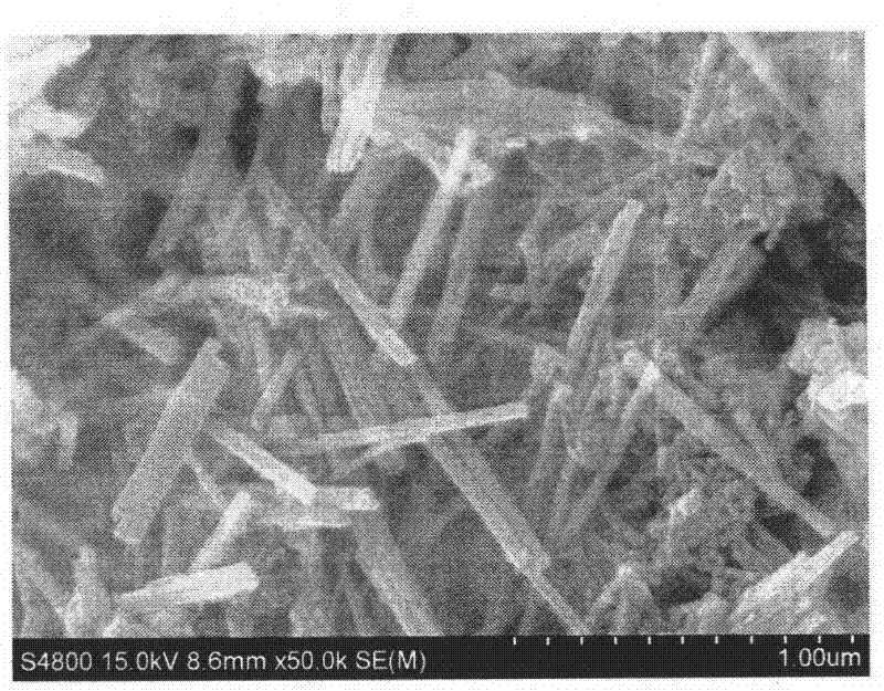 Hydrothermal synthesis method for nanowire/stick-like morphology manganese lithium silicate