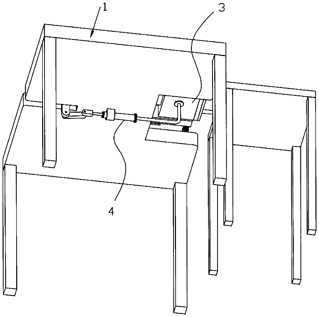Assembly device of radiator bracket of refrigeration equipment