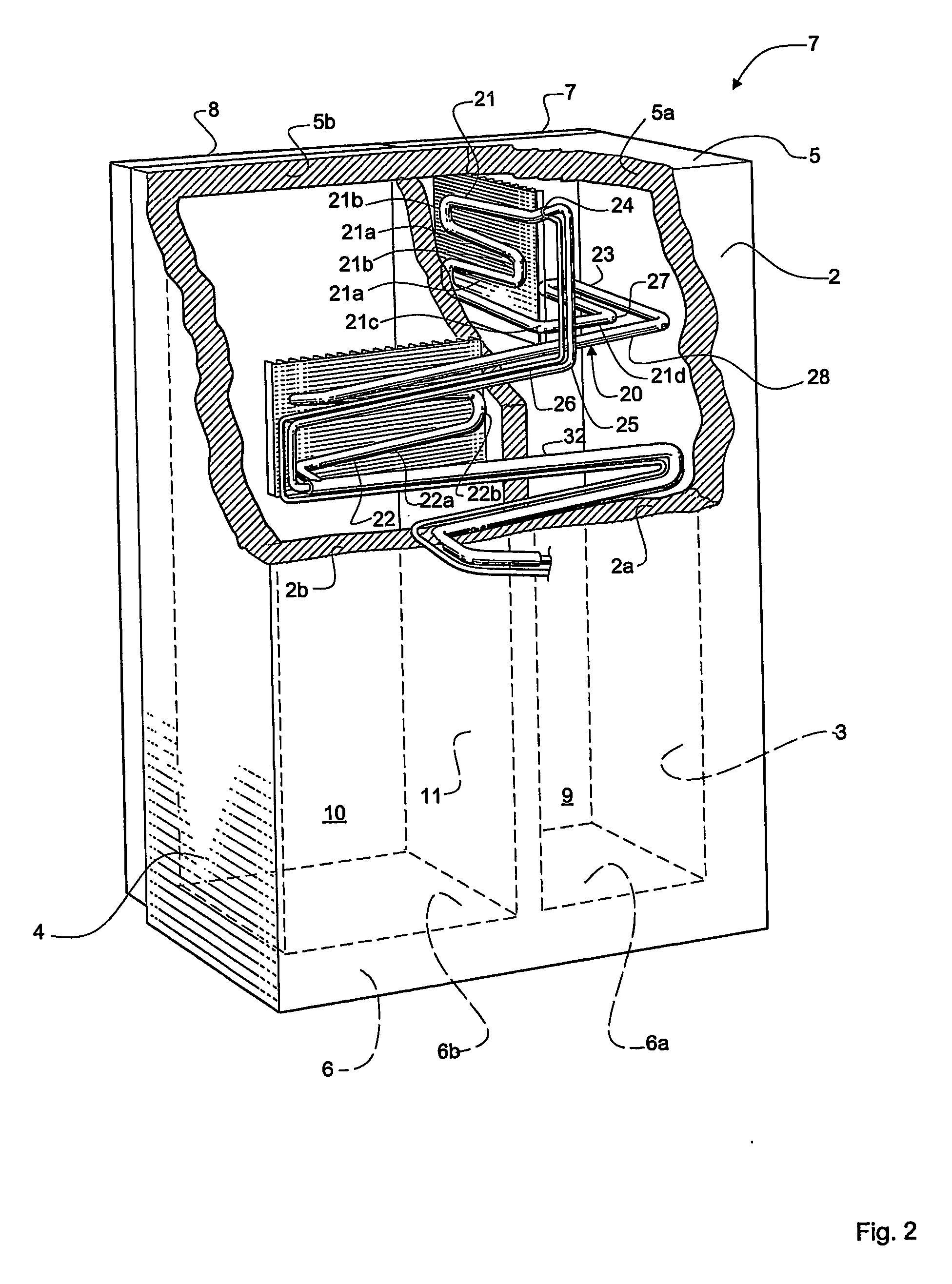 Absorption refrigerator with ice-maker