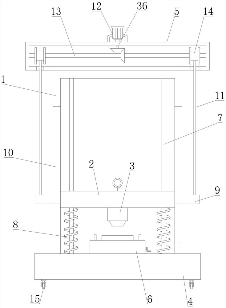 Impact resistance test device for building material detection