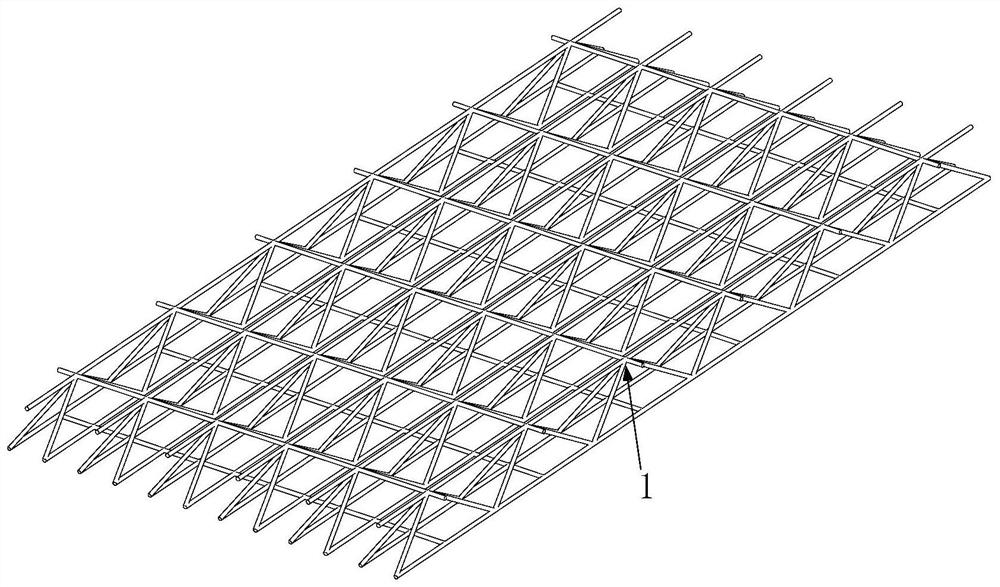 A cast-in-situ concrete invisible beam floor with separated pipelines and its construction method
