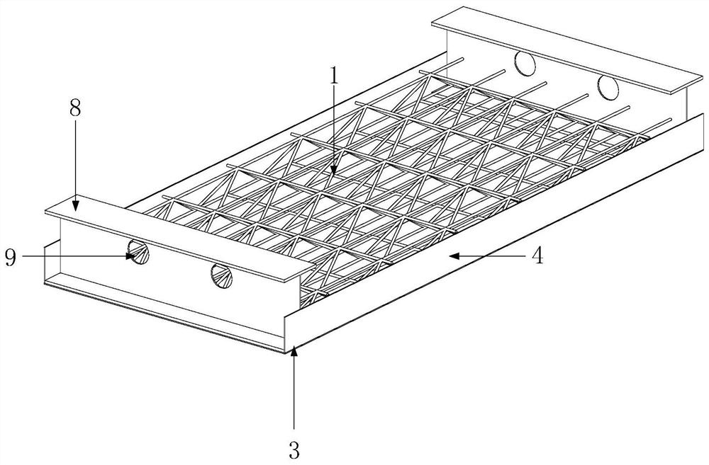 A cast-in-situ concrete invisible beam floor with separated pipelines and its construction method