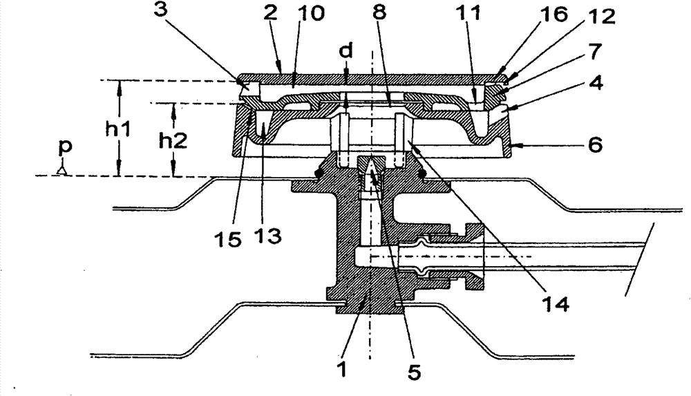 Cooking top with improved gas top burner