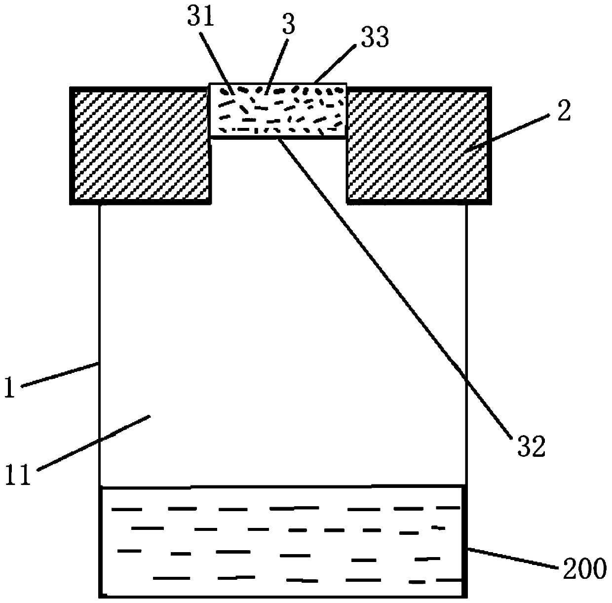 Gaseous SVOCs standard sample preparation device and preparation method thereof