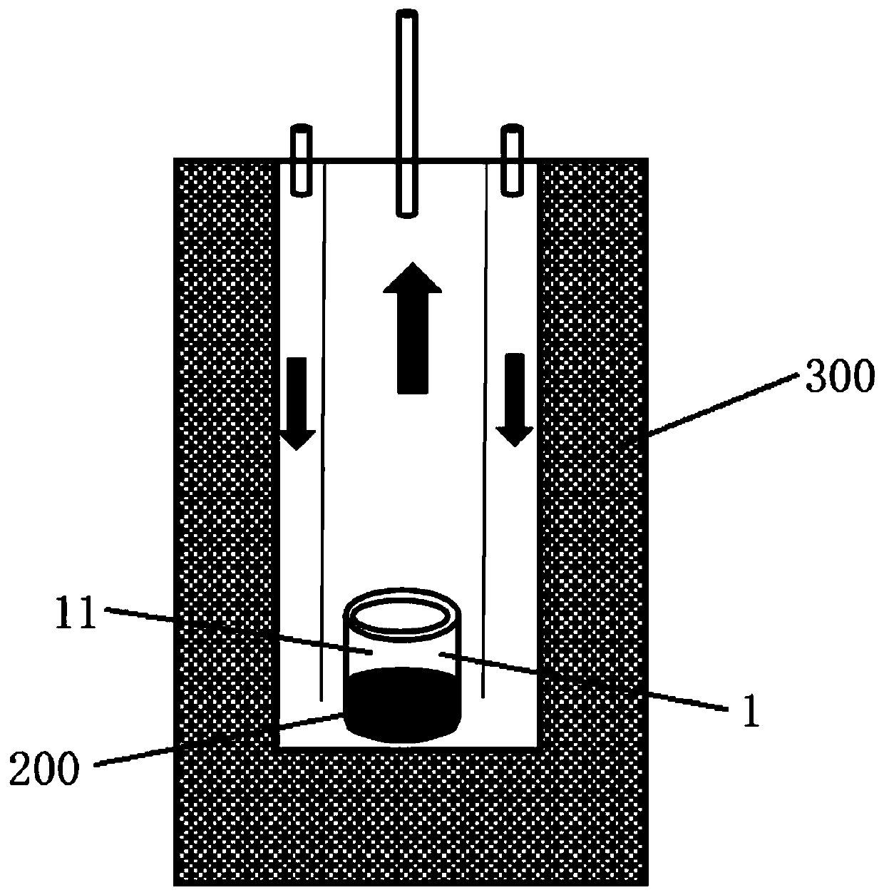 Gaseous SVOCs standard sample preparation device and preparation method thereof