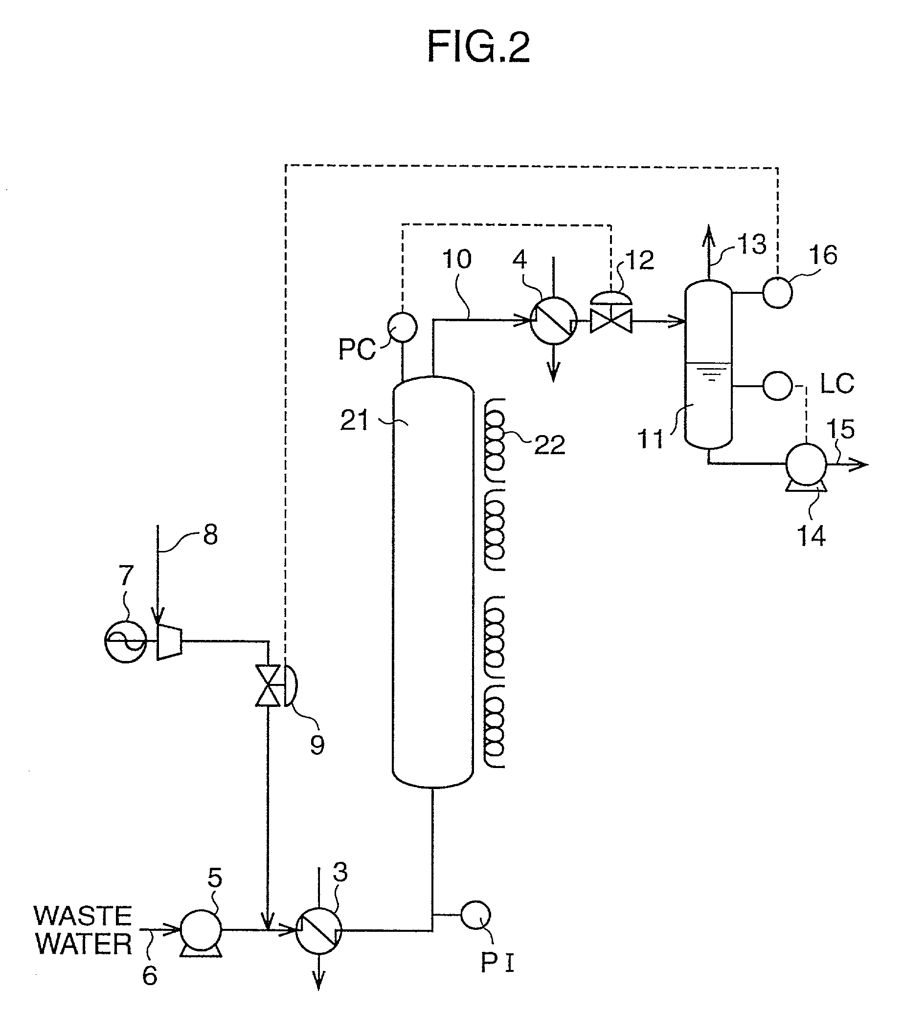 Catalyst for treating waste water, method for preparing the same and process for treating waste water
