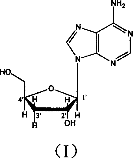 Deoxyadenosine in aplication of preparing bypolipidemic
