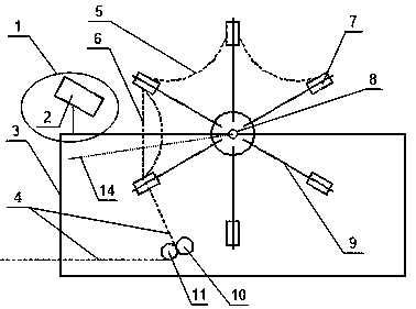 Automatic roller type woven bag cutting machine specification adjusting mechanism