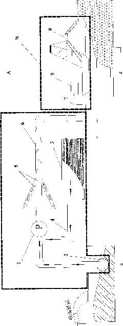 Construction process for reclamation by hydraulic filling of silt and device thereof