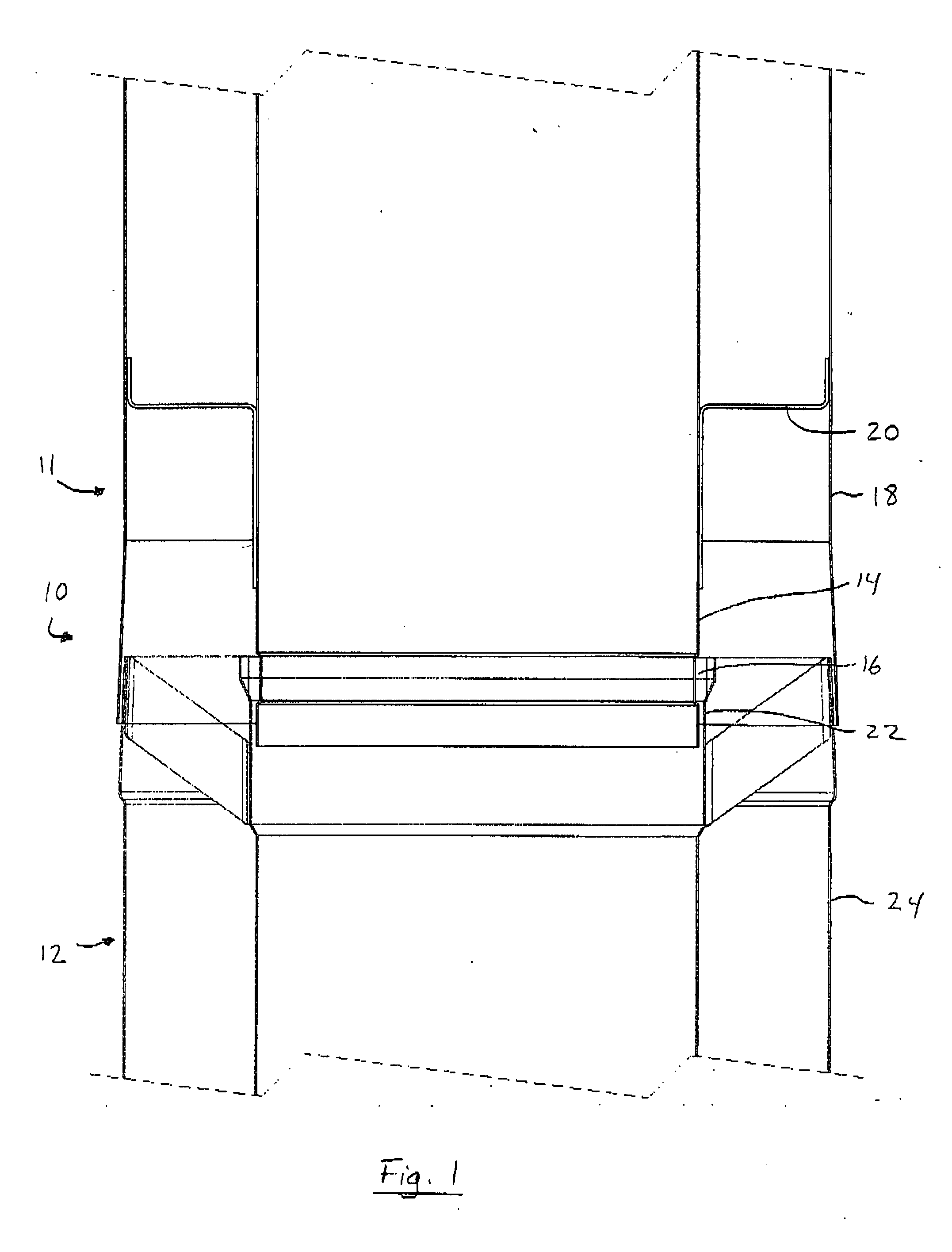 Coupling for direct venting system
