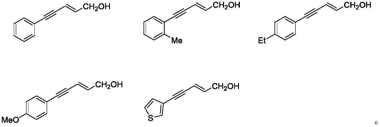 Method for synthesizing trans-2-alkene-4-alkyne-1-alcohol compound