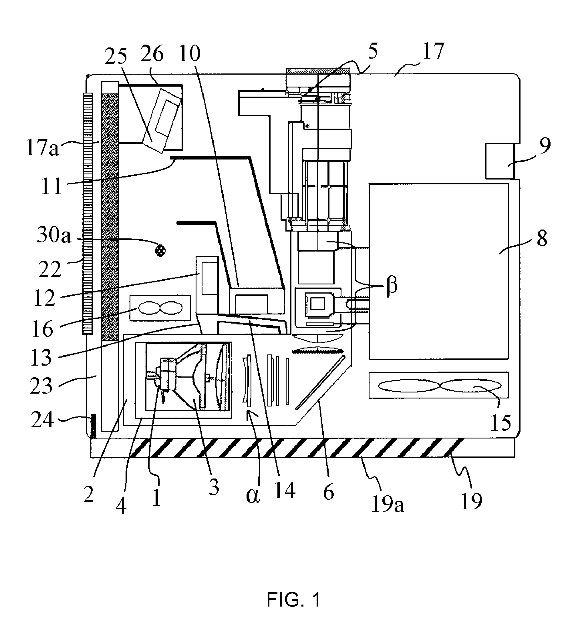 Image projection apparatus having cleaning function of air filter