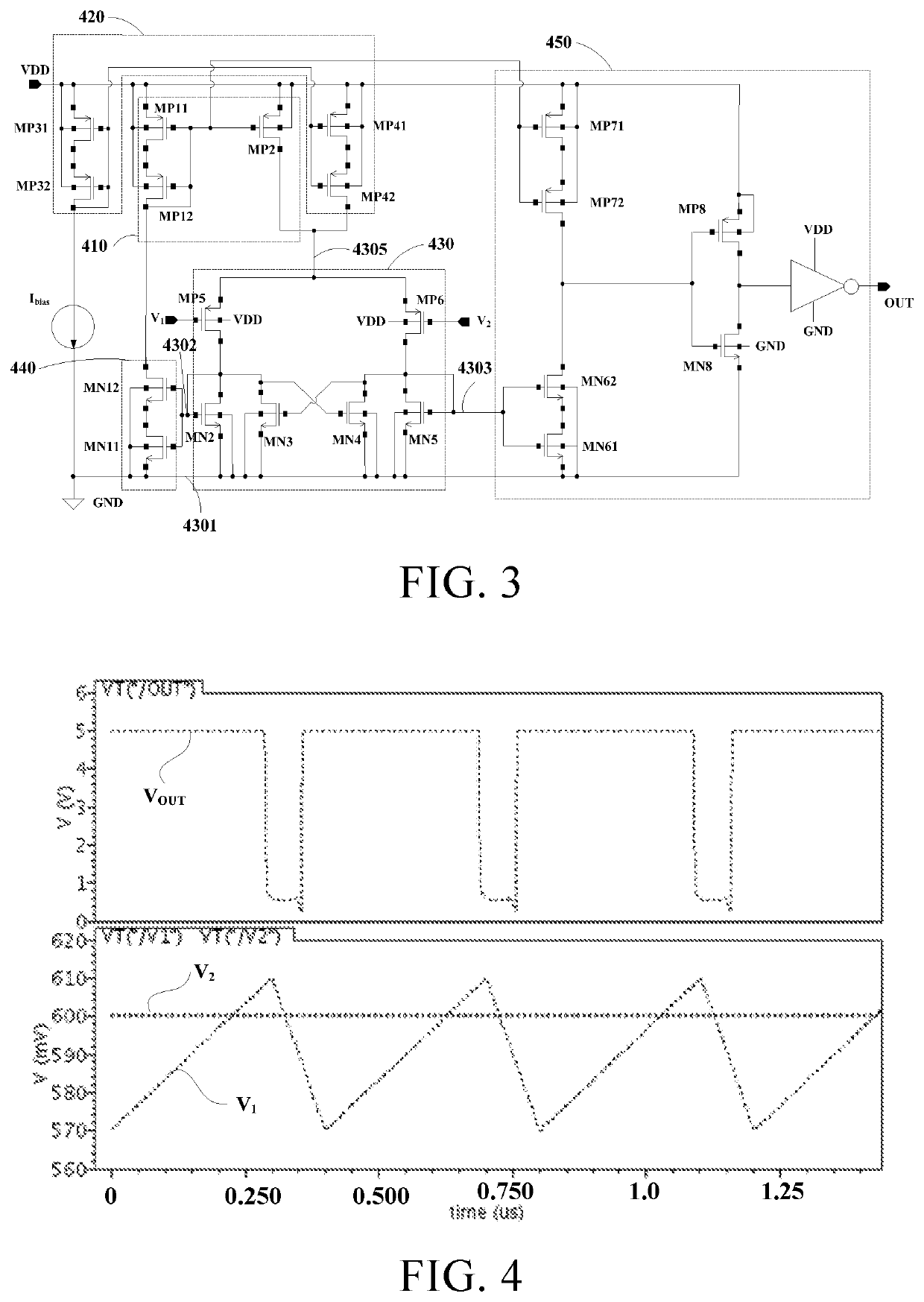 Comparator, integrated circuit, and method