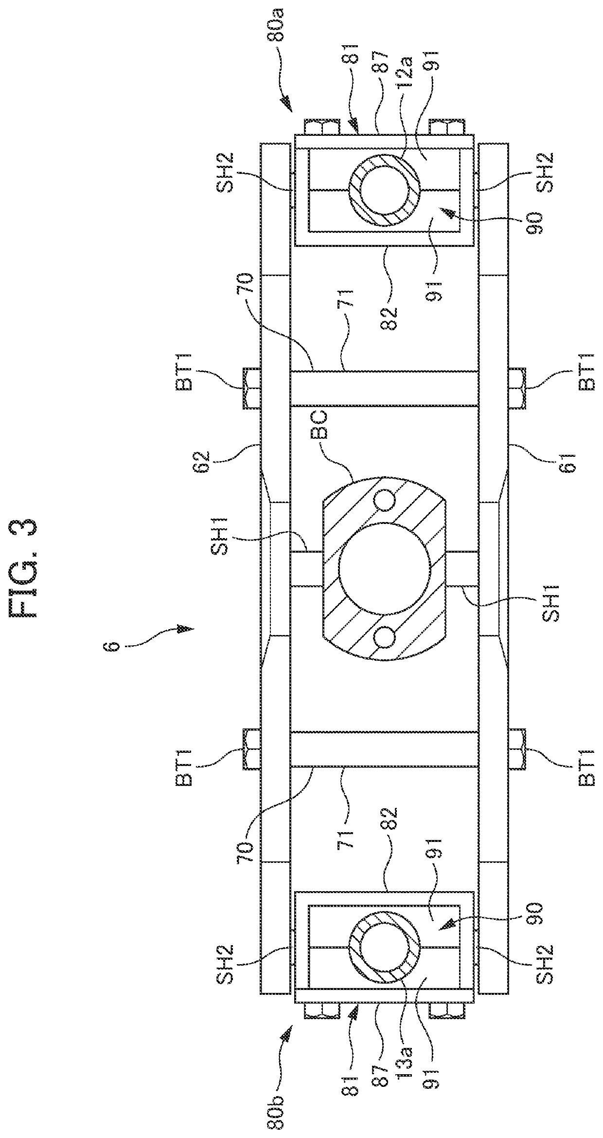 Support structure, robot and parallel link robot