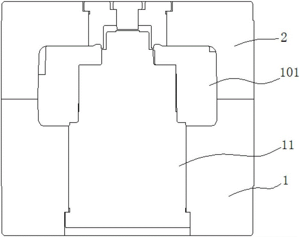 Molding method using molding device to mold resin outer casing of stator unit and motor