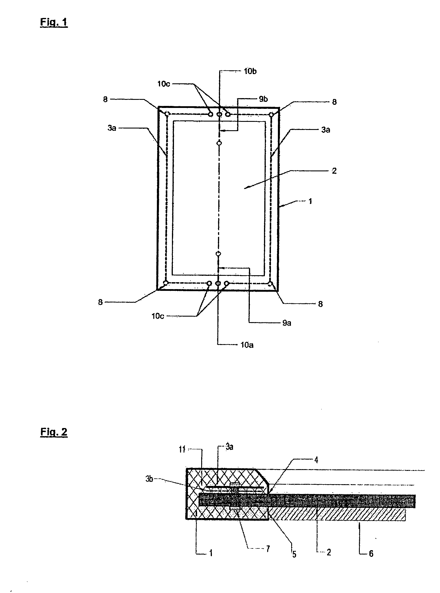 Flexible solar power module with a current lead integrated in the frame