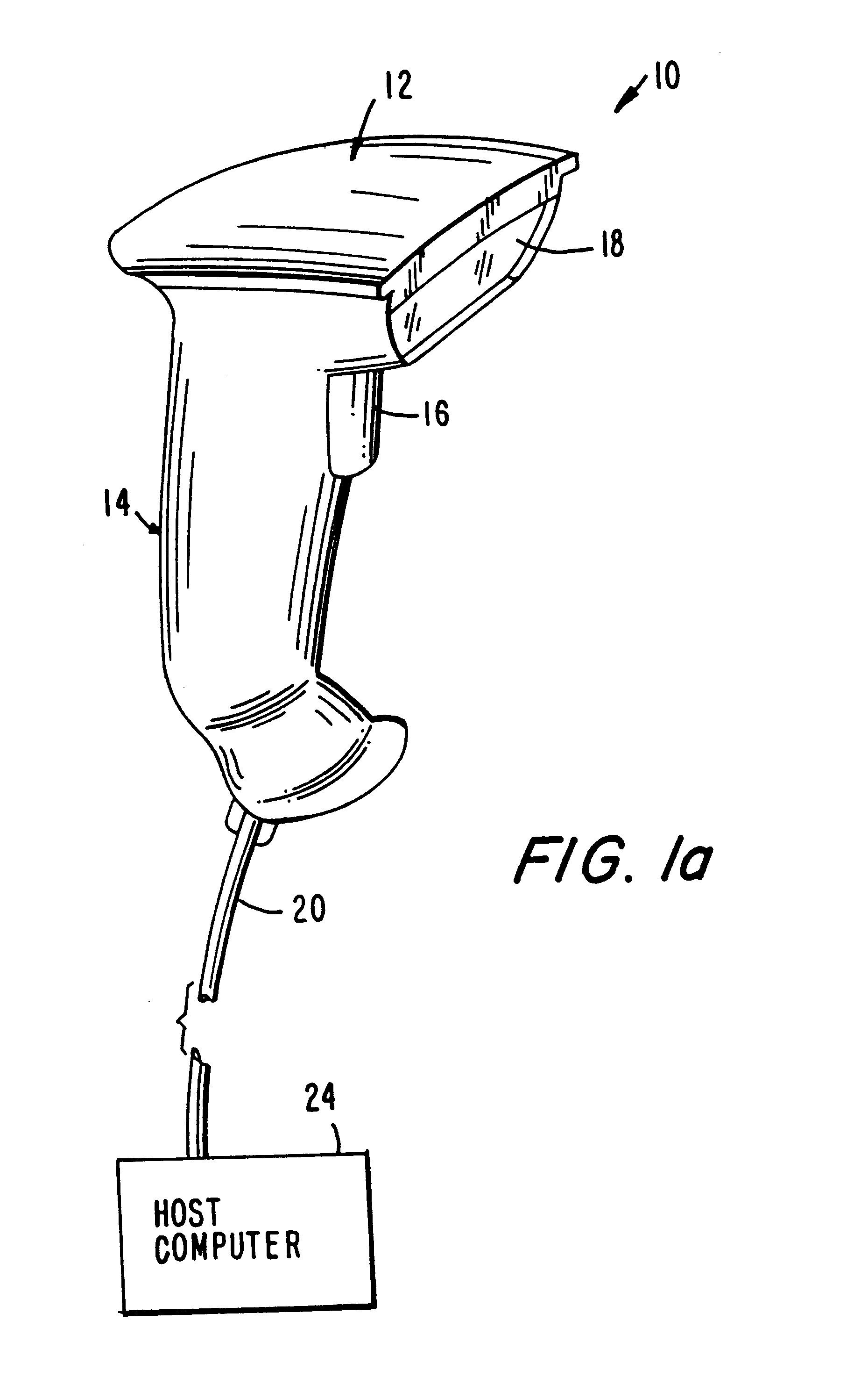 Bar code reader with an integrated scanning component module mountable on printed circuit board