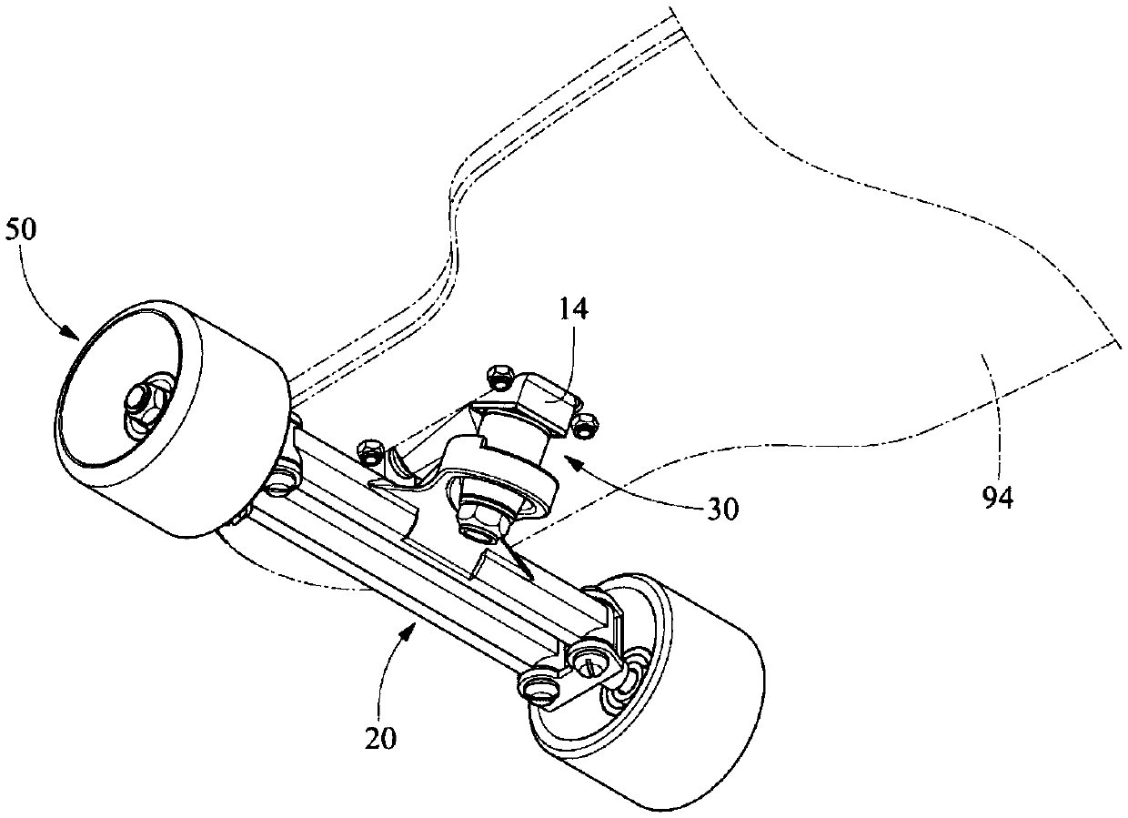 Skateboard steering wheel mechanism integrating oar and multiple connecting rods