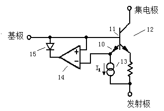 Overheating protection circuit for power transistor