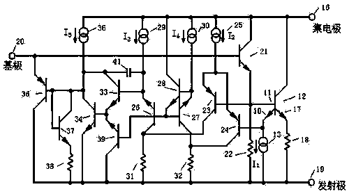 Overheating protection circuit for power transistor