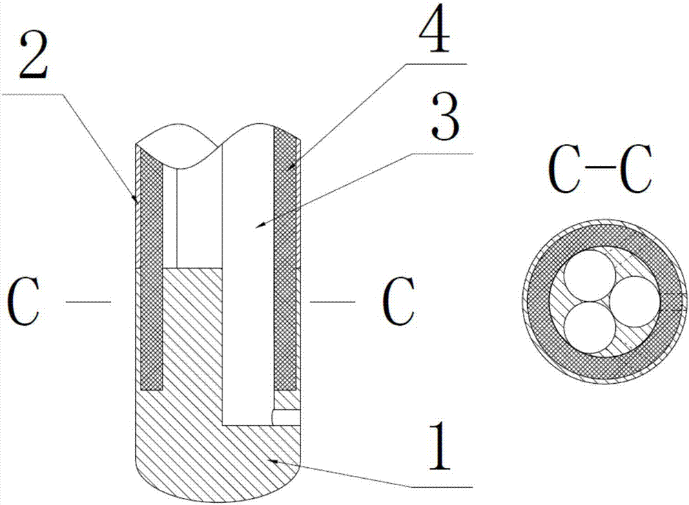 Anti-icing cylindrical pressure probe