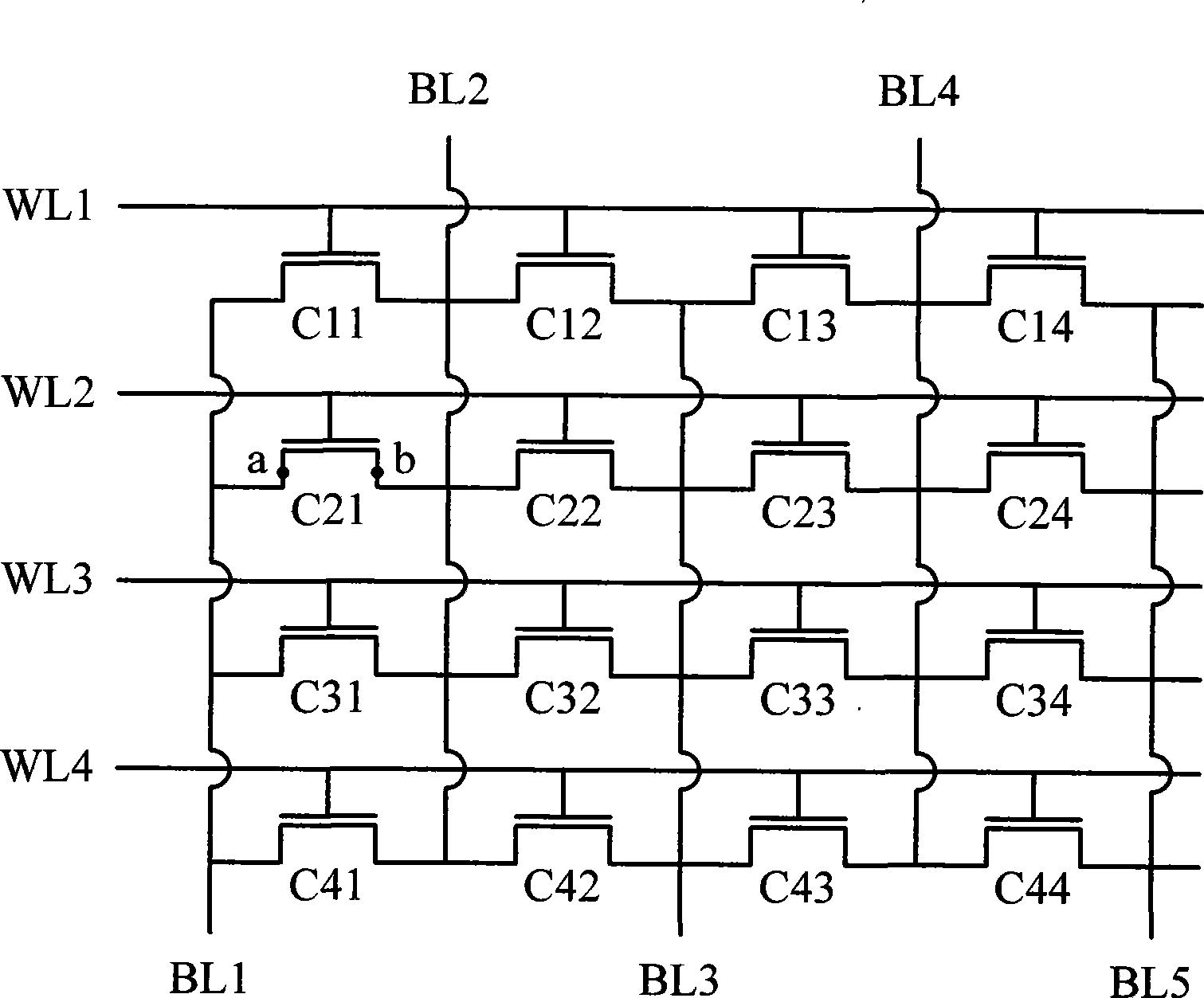 Method for preventing memory array generating bit line interference