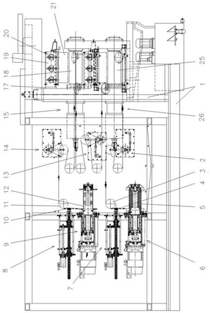 Four-roller direct-driving type diamond wire numerical control slicer