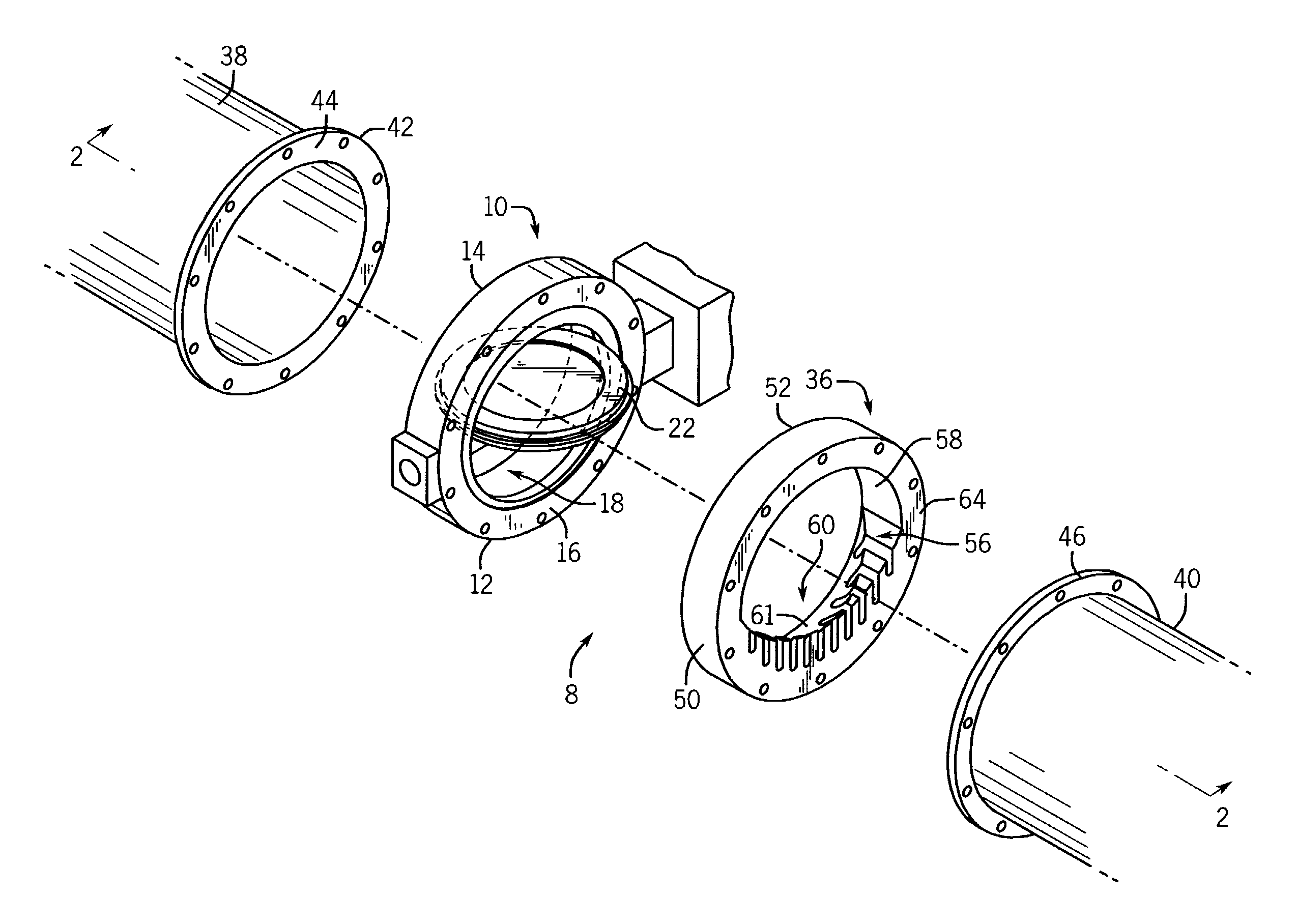 Butterfly Valve Flow Control Device