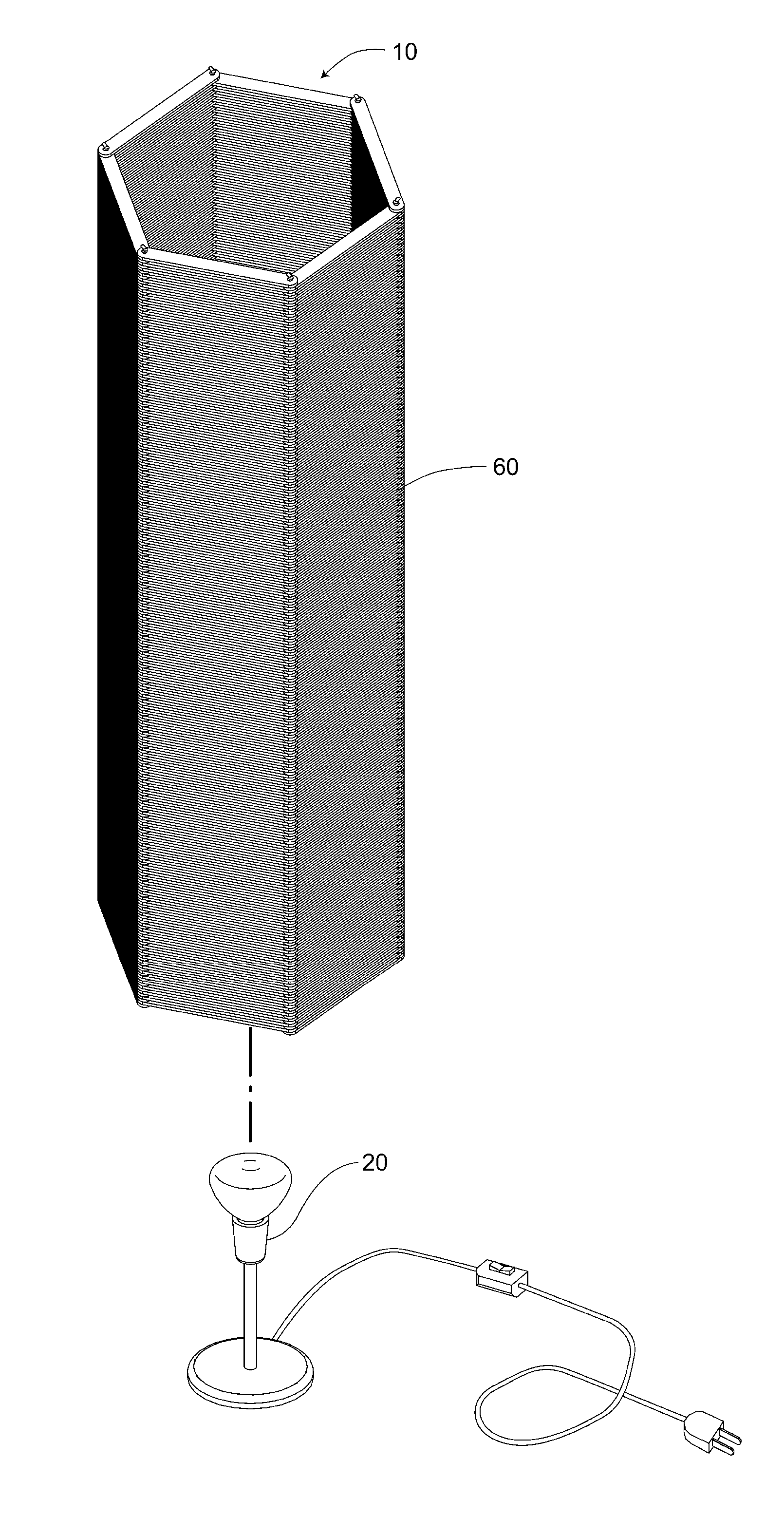 Adjustable lamp shade