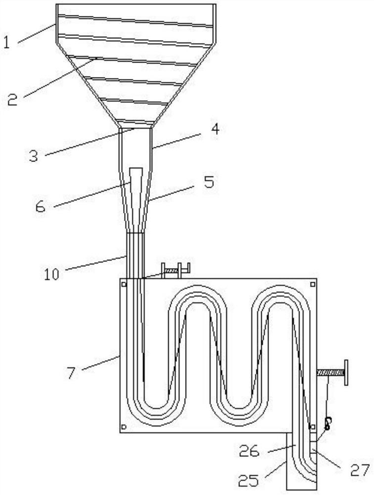 Feeding and conveying device used for hoisting chain