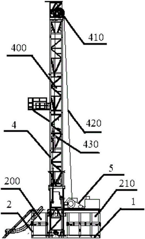 Drilling machine structure for geothermal well drilling