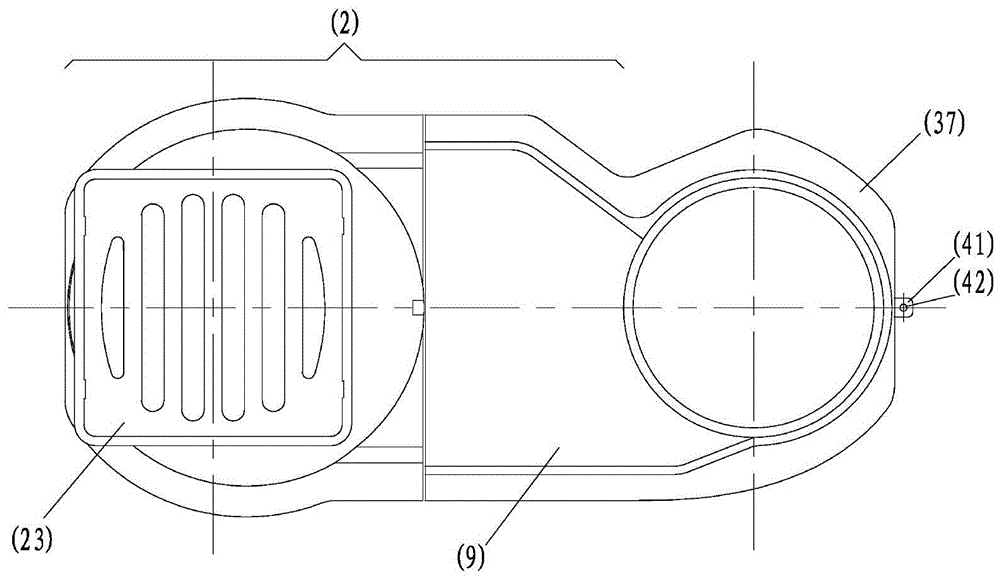 A kind of building pre-buried balcony drainage collector