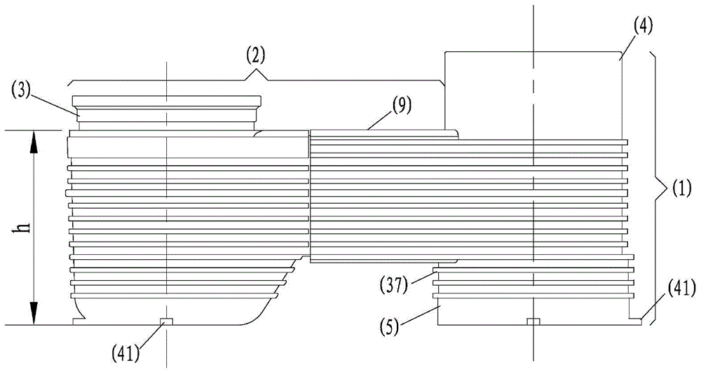 A kind of building pre-buried balcony drainage collector