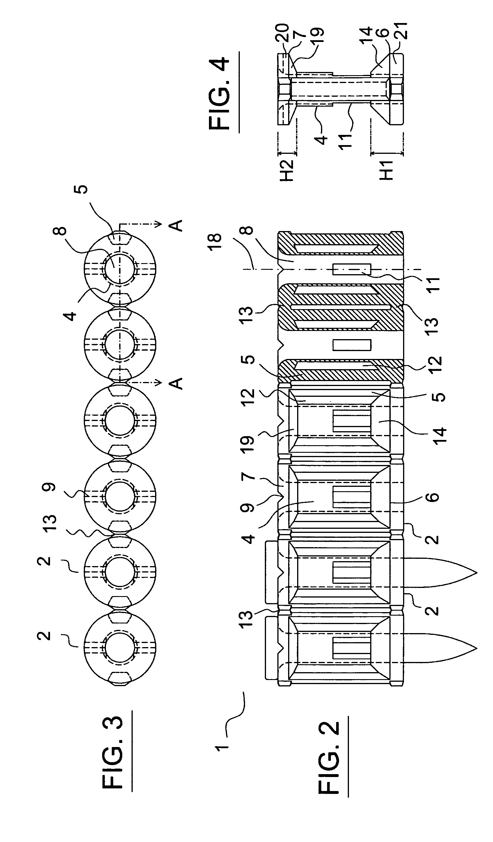 Carrier strip for nails or other securing elements