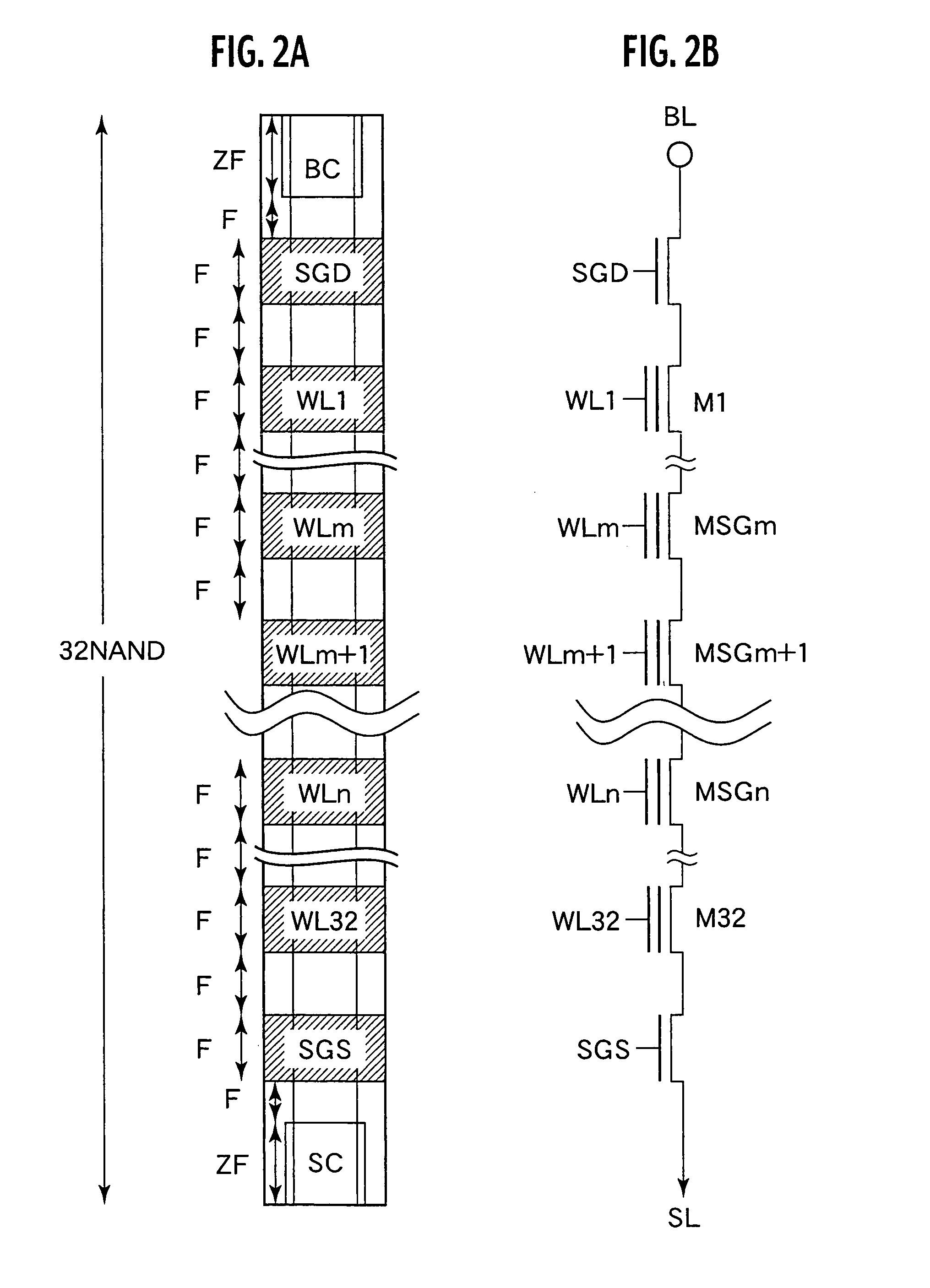 Nonvolatile semiconductor memory cell matrix, a mehtod for operating the same, monolithic integrated circuits and systems