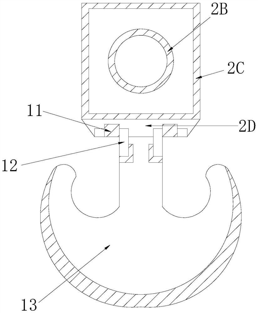 Hanging machine for wide bridge construction