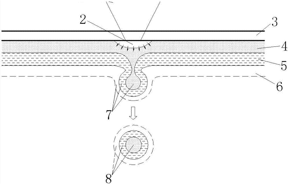 Method for forming multi-layer liquid droplet wrapping
