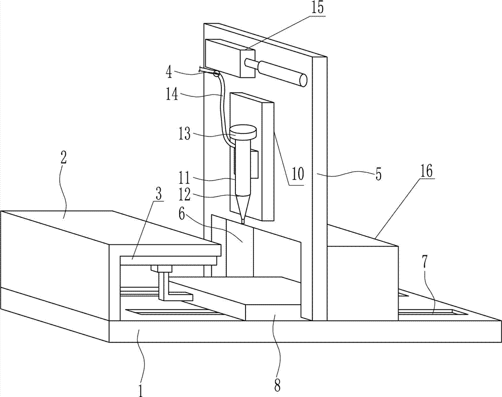 A dispensing device for electronic components