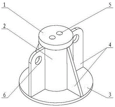 Positioning jig used for press fitting of core shaft of cast-aluminum rotor