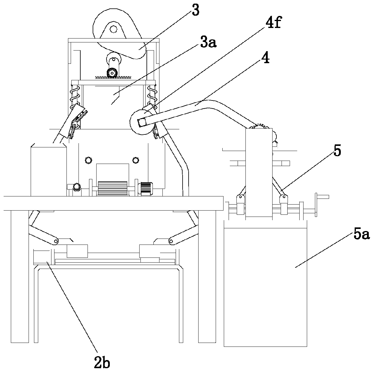 A working method of a mineral ore automatic cutting device